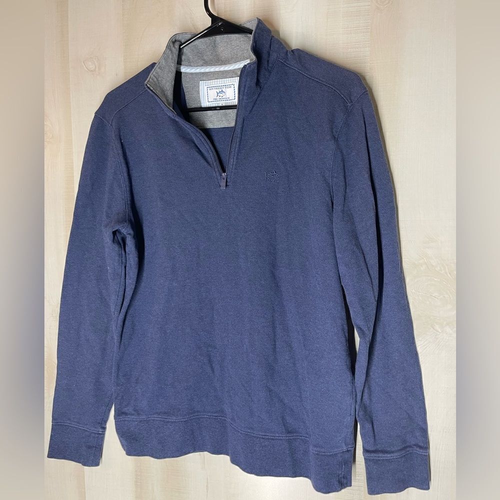 Southern Tide the skipjack blue pullover long sleeve‎ 1/4 zip, size small
